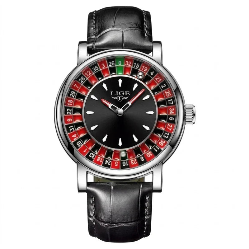 LIGE Roulette Dial Watch